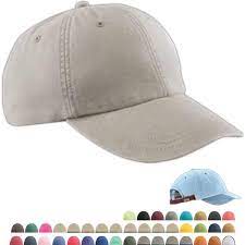 Six Panel Low Profile Washed Pigment Dyed Cap Cap Summer Cap Back Strap