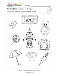 My Five Senses Circle The Objects You Can Hear Senses Preschool Five Senses Worksheet Preschool Worksheets
