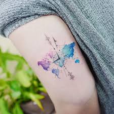 World Map Compass Tattooistbanul Tattoo Tattooing Worldmap Geo Compass Tattoo Dovme Tasarimlari Dovme Fikirleri