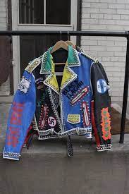 Items Similar To These Are Hand Painted Vintage Leather Punk Rock Jackets With Studs And Spikes On Etsy Punk Jackets Fashion Outfits Clothes