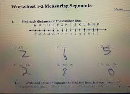 Angle subtended at the centre of a circle is twice the angle at the circumference. Solved Worksheet 1 2 Measuring Segments Name I Find Each Chegg Com