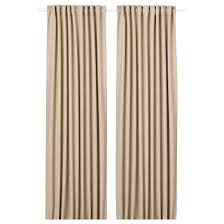 Annakajsa Room Darkening Curtains 1 Pair Beige 57x98 Ikea Room Darkening Curtains Room Darkening Curtains With Blinds