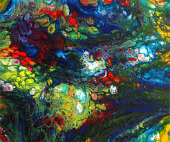 Wenn du deine acrylmalerei beginnst, verwende große, flache pinsel, um große formen auf die leinwand zu bringen. Fluid Painting Abstrakte Malerei In Acryl Foto Bild Motive Acryl Kunstfotografie Bilder Auf Fotocommunity