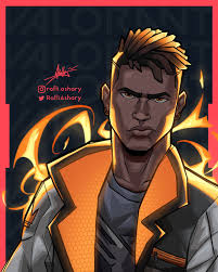 Valorant Phoenix Rafli Ashary On Artstation At Https Www Artstation Com Artwork Ra9a4j In 2020 Black Anime Characters Black Art Pictures Phoenix Art