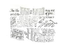 Unclean spirit coming out of a man coloring page. Acts 2 38 On Behance