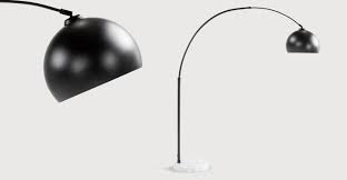 large bow lamp matt black booglamp zwarte lampen wit marmer