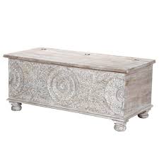 Maybe you would like to learn more about one of these? Snow Flower Mango Wood Hand Carved Standing Coffee Table Chest
