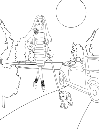Barbie Ponytale Free Kids Coloring Pages Coloring Pages Unicorn Coloring Pages