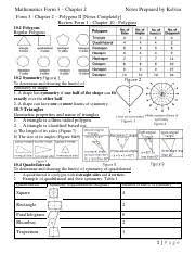 Math questions with answers (4). 382449517 Mathematics Form 3 Chapter 2 Polygons Ii By Kelvin Pdf Mathematics Form 3 U2013 Chapter 2 Notes Prepared By Kelvin Form 3 Chapter 2 U2013 Course Hero