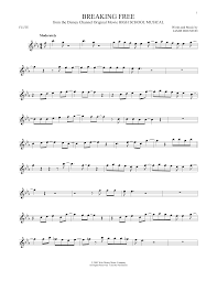 Free easy flute sheet music with piano accompaniment for advancing students. Zac Efron Vanessa Hudgens Breaking Free From High School Musical Sheet Music Pdf Notes Chords Disney Score Flute Solo Download Printable Sku 169160