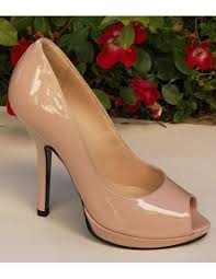 Check spelling or type a new query. Escarpins Peep Toe Cuir Verni Nude 8643 Talon 11cm Maria Jamy