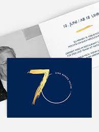 Lasst uns die gläser erklingen und ihm ein sprüche zum 70. Einladung Zum 70 Geburtstag Einladungskarten Gestalten