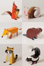 Preparing Pretty Paper Animals For Learning And Decoration Purposes Bored Art Paper Toys Paper Animals Paper Crafts