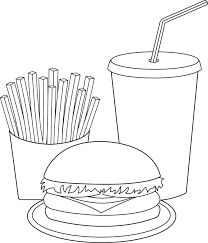 It has many vegetables in it. Hamburger Coloring Pages Best Coloring Pages For Kids
