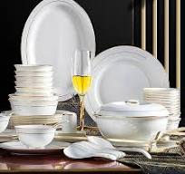 Amazon.com | 42 Pieces Dinner Set for 6,White Porcelain Bone ...