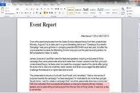 How To Write An Event Report With Examples Wikihow Report Template Word Free Achievement Motivation Theory
