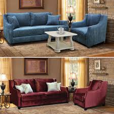 Brighton Couchgarnitur 2 Sitzer Schlafcouch Mit 2 Sesseln Blau Rot In 2020 Sessel Couch Couch Mit Schlaffunktion