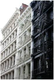 Black And White Building Pin By Kim On New York White Building Fire Escape Architecture