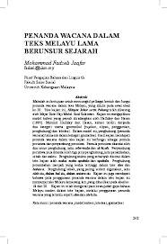 Pdf Penanda Wacana Dalam Teks Melayu Lama Berunsur Sejarah Rudy Dary Academia Edu