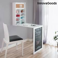 It can be fixed to the wall or to a technical specifications and equipment top: Innovagoods Foldable Wall Desk Innovagoods