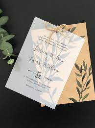 Vellum Paper Wedding Invitations With Kraft Paper And Etsy In 2021 Kraft Paper Invitations Invitation Paper Invitation Kits