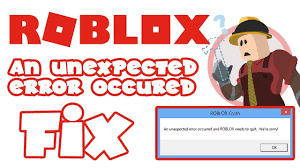 What could be the possible problems causing this error? How To Stop An Unexpected Error Occured In Roblox 2017 Youtube