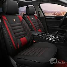 Color Blocking Cozy And Comfortable Casual Design Linen Universal Car Seat Covers Car Seats Best Car Interior Leather Car Seat Covers