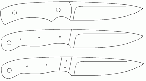 Here i have a whole bunch of templates from knives i have designed. My Library Knife Template Knife Patterns Knife Making