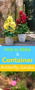 How To Make A Container Butterfly Garden Patio Container Gardening Container Gardening Container Garden Design