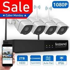 Firstrend 1080p Wireless Nvr Security Camera System Home Security Camera Systems Security Camera System Security Cameras For Home
