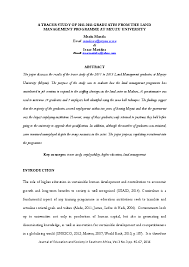 The ministry of higher education (mohe) has developed an online graduate outcomes. Pdf A Tracer Study Of 2011 2015 Graduates From The Land Management Programme At Mzuzu University Isaac Matidza And Mtafu Manda Academia Edu