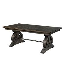 Hacienda Dining Collection Dining Table In Weathered Pine Double Pedestal Dining Table Rectangular Dining Table Oval Table Dining
