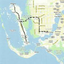 Florida Backroads Travel Map Of Route From Cape Coral To Pine Island Including St James City And Bokeelia Pine Island Florida Florida Travel Pine Island