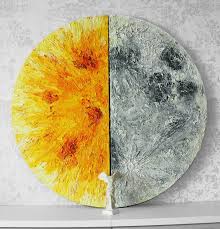 We did not find results for: Half Sun Half Moon Space Galaxy Round Modern Universe By Anna Bo 2020 Painting Acrylic Oil On Canvas Singulart