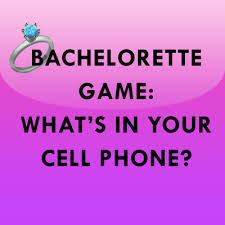 If you're looking to play games, this may come with some delay. Bridal Shower Bachelorette Game What S In Your Cell Phone Ultimate Bridesmaid