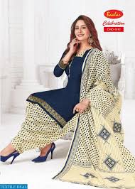 Baalar Celebration Vol 10 Cotton Printed Patiyala Style Dress Material Cotton Suits Dress Materials Fashion Dresses
