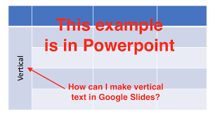 Learn how to update linked objects. How Do I Rotate Text Vertically In A Google Slides Table Cell Web Applications Stack Exchange