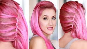 Ma coupe courte pour la rentrée. Coiffure Glam Rock Simple Concours Tuto Tresse Cascade Cheveux Mi Long Youtube