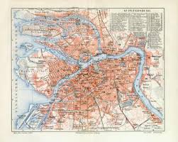 59° 56' 19.1 norden, 30° 18' 50.9 osten. St Petersburg Historischer Stadtplan Karte Lithographie Ca 1907 A