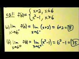 Calculus I Limits Finding Limits Algebraically Piecewise Functions 1 Calculus Youtube Topics