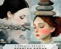 Buy Pebbled Paths, Unique Junk Journal Pages, Printable Ephemera for  Scrapbooking and Card Making, Surreal Collage Supplies, Atc Cards Online in  India