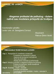 Din moment ce sunt persoane care. Lucrare De Licenta Power Point