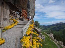 aescher cliff restaurant switzerland natural landmarks nature