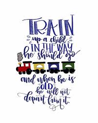 Train Up A Child In The Way He Should Go Printable Train Etsy In 2020 Train Up A Child Vacation Bible School Nursery Quotes Boy