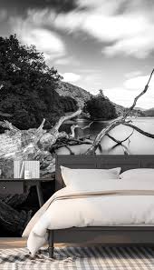 Black And White Mural Ideas Lake Windermere Wall Murals Black White Wallpaper Bedroom Murals