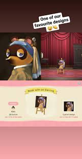 Tom Nook With An Earring Acnh Design Animal Crossing New Animal Crossing Animal Crossing Qr