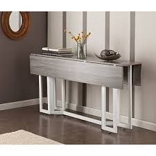 Our Holly And Martin Weathered Gray Drop Leaf Table Is Truly Versatile You Ll Love How It Ea Space Saving Dining Table Drop Leaf Table Extendable Dining Table