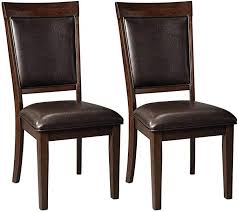 Ashley Furniture Signature Design Shadyn Dining Side Chair Set Of 2 Casual Brown Upholste Side Chairs Dining Side Chairs Dining Room Chairs Upholstered