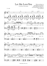 Hope you enjoy it :) a.ha 's other sheets Let Me Love You Sheet Music Dj Snake Ft Justin Bieber Sheetmusic Free Com