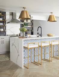 The new kitchen is real cook's kitchen, and is a vast improvement over the cramped, outdated there are soft gray cerused oak cabinets with brushed nickel pulls, a brushed stainless steel getting the look: 10 Stunning Mediterranean Kitchen Designs That Ll Inspire You